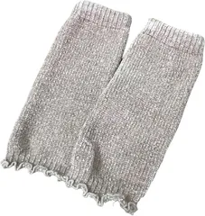 ADOSSY レッグウォーマー 冷え 足首ウォーマー 暖かい レディース メンズ 冬用 夏用 冷房対策 フリーサイズ (ブラウン,  25cm)