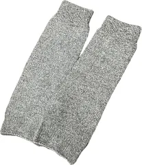 ADOSSY 裏起毛 レッグウォーマー 冷え 足首ウォーマー 暖かい レディース メンズ 冬用 夏用 冷房対策 杢系 フリーサイズ (グレー,  40cm)