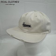 Supreme/シュプリーム【25AW】Distressed Script 6-panel Cap/6パネル