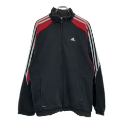 00年代 adidas アディダス CLIMA365 トラックジャケット スポーツ ブラック(メンズ L)中古 古着 U5961