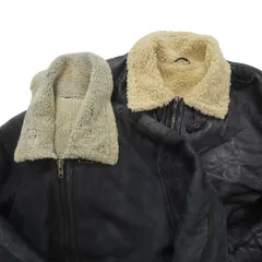 古着卸 まとめ売り B-3型 ムートン ジャケット 2枚セット (メンズ ) 裏地ボア フライトジャケット 中古 古着 NC6028