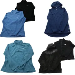 古着卸 まとめ売り ノースフェイス フリース 6枚セット (レディース L /XL ) ハーフジップ スタンドカラー フルジップ NC8532