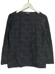 エンポリオアルマーニ EMPORIO ARMANI カットソー 44 プルオーバー コットン ネイビー 紺 長袖 トップス