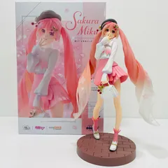 【飾磨店】 中古 【SMILEVALUE2025】POPUPPARADE桜ミクお花見コーデVer.「キャラクター・ボーカル・シリーズ01初音ミク」プラスチック製塗装済み完成品