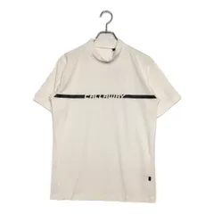 中古 メンズ キャロウェイ Callaway 半袖シャツ M 白 ホワイト モックネック ストレッチ