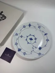 未使用保管品　ロイヤルコペンハーゲン　ブルーフルーテッドプレイン　六角プレート ☆［ロイヤルコペンハーゲン］ブルーフルーテッドプレイン19cm