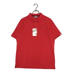 未使用品 メンズ アンパスィ and per se 半袖ポロシャツ LL ピンク シンプル ロゴ刺しゅう