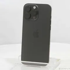 〔中古品〕 iPhone16 Pro Max 256GB ブラックチタニウム MYWG3J／A SIMフリー【348】