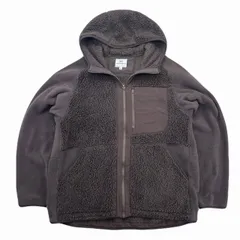 ユニクロ フリースジャケット メンズ XL ブラウン XL ホワイトマウンテニアリング パーカー 茶 ビッグサイズ 大きめ