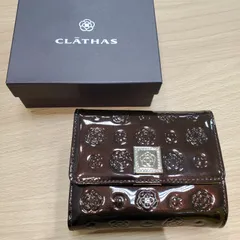 【EL6】CLATHAS クレイサス 三つ折り財布 ビジュー がま口 エナメル カード入れ　MK11478　MK11479