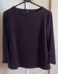 UNIQLO　ワインレッド　七分袖　トップス　Mサイズ