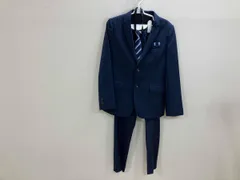 ELLE EN NOIR セットアップ3点セット キッズスーツ キッズ上下組スーツ ネクタイ付き ブルー 150 通年