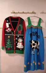 クリスマス ニット カーディガン & あんさんぶるスターズ！！キャラクター ONE PIECE セット M サイズ