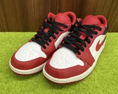 NIKE ナイキ AIR JORDAN 1 LOW スニーカー サイズ27.5cm ホワイト系×レッド系×ブラック メンズ シューズ 靴 