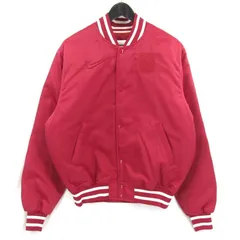 美品 NIKE ナイキ FCバルセロナ サテン ダグアウト ジャケット FQ7785-620 Barcelona スタジャン バーガンディ S  65009323