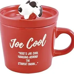 ① 大西賢製販 PEANUTS リッドつき フィギュアマグ レッド  PF-1801 JOE COOL RED スヌーピー ジョー クール 蓋つき スヌーピー  Snoopy マグカップ 赤 食器 コップ