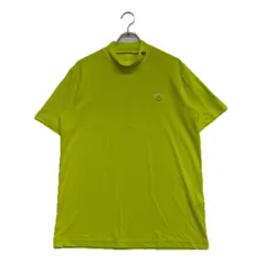 中古 メンズ パーリーゲイツ PEARLY GATES 半袖シャツ 6(LL) ライム 黄色系 2025年モデル モックネック