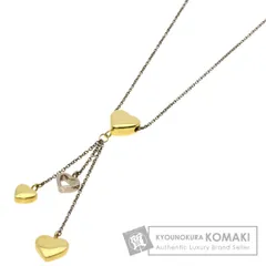 TIFFANY&Co. ティファニー マルチハート ドロップ ネックレス K18WG K18YG レディース [中古]