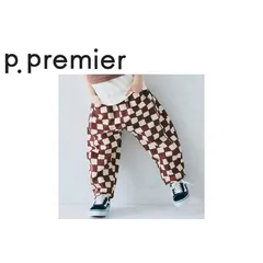 p.premier ／ ピードットプルミエ 子供服　イロチ買いしたい総柄ツイルバレルレッグパンツ男の子　女の子　2025SS