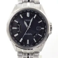 CITIZEN シチズン メンズ腕時計 エコドライブ 電波時計 20気圧防水 CB0011-69L ブラック文字盤 未使用品