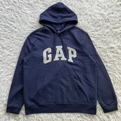 状態良  GAP ギャップ パーカー プルオーバー フーディー ロゴ スウェット L 古着 4544