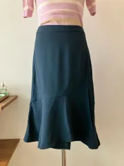 バナナリパブリック マーメイド スカート ネイビー カラー スナ系 SNIDEL