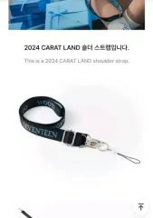 新品) SEVENTEEN 2024 CARAT LAND ショルダーバッグ ストラップ 出品