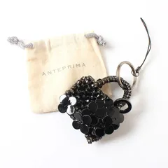 MWK25614 未使用 ANTEPRIMA アンテプリマ ミニワイヤーバック チャーム ストラップ ブラック 黒