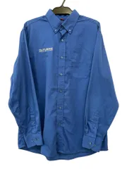 長袖 ワーク シャツ ブルー Lサイズ 52