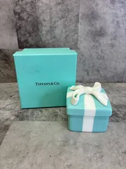 2025年最新】ティファニー 小物入れ ミニブルーボウボックス 陶器の