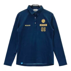 サイズ：M ADIDAS GOLF アディダスゴルフ  長袖ポロシャツ  ネイビー系 [240101585506] ゴルフウェア レディース ストスト