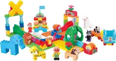 バンダイ ブロックラボ アンパンマンころころブロック あそびがたくさん! もっところころ! どうぶつえんDX 対象年齢 3 才以上