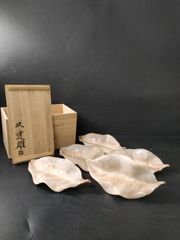 中国 唐木紫檀 宮下賢次郎作 蓮 皿 5点セット - メルカリ