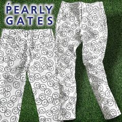 PEARLY GATES ストレッチスキニーパンツ 総柄 ニコちゃん サイズ2