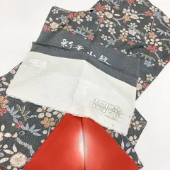 新品未使用　袷着物　丹後ちりめん　小紋　正絹R174