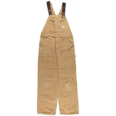 古着 カーハート Carhartt ダブルニー ダック オーバーオール USA製 メンズw32相当/eaa604300