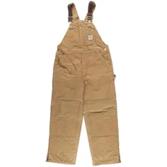 古着 80~90年代 カーハート Carhartt 中綿入り ダブルニー ダック オーバーオール USA製 メンズw37相当 ヴィンテージ/eaa604301