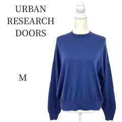 ★美品 URBAN RESEARCH DOORS アーバンリサーチドアーズ ネイビー 長袖 ニット・セーター M HMR103-07