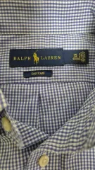 ラルフローレン ブルー ギンガムチェック シャツ