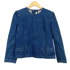 OG39 INGEBORG インゲボルグ デニム カットソー 長袖 クルーネック レディース Lサイズ