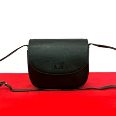 極 美品 Burberrys バーバリーズ ノバチェック 柄 シャドーホース ロゴ レザー 本革 ショルダーバッグ ポシェット ブラック 16931