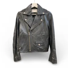 美品 ADAM ET ROPE アダム エ ロペ レザー ライダースジャケット 黒 ブラック サイズ38 羊革 シープスキン レディース 秋 ゴーゴー古着マルイ草加店2827