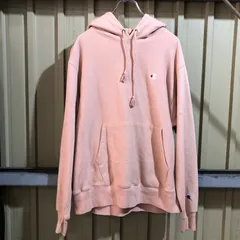 1252 Champion REVERSE WEAVE パーカー ピンク m チャンピオン リバースウィーブ スウェット ワンポイント 刺繍ロゴ 古着卸 アメリカ仕入