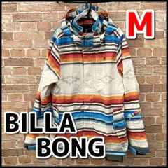 BILLA BONG　ビラボン　スキー/スノーボードウェア　上着のみ　Mサイズ　ボーダー柄　現状品　YMT1-011-08/80