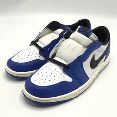 【中古】NIKE AIR JORDAN 1 Retro Low OG Game Royal スニーカー 28cm CZ0790-140 ホワイト ブルー ブラック ナイキ[10]