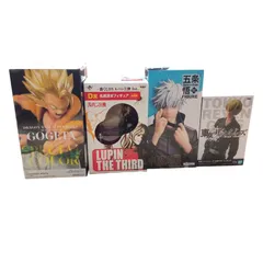 X12131 フィギュア4点セット バンプレスト タイトー 東京リベンジャーズ 松野千冬 ドラゴンボール(ブロリー) (ゴジータ) ルパン三世 1st 峰不二子 呪術廻戦 五条悟