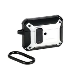 【新品・5営業日で発送】ELECOM エレコム AirPods Pro 3用ZEROSHOCK Lockケース／シルバー(AVA-AP07ZEROLSV)