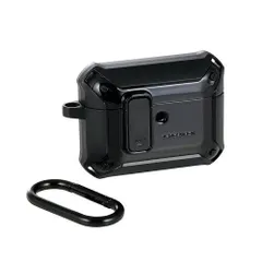 【新品・5営業日で発送】ELECOM エレコム AirPods Pro 3用ZEROSHOCK Lockケース／ブラック(AVA-AP07ZEROLBK)