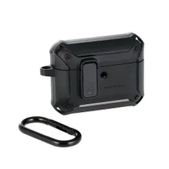 【新品・5営業日で発送】ELECOM エレコム AirPods Pro 3用ZEROSHOCK Lockケース／マットブラック(AVA-AP07ZEROLB2)