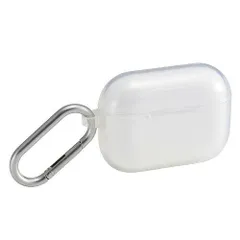 【新品・5営業日で発送】ELECOM エレコム AirPods Pro 3用ソフトケース／カラビナ付／クリア(AVA-AP07UCCR)